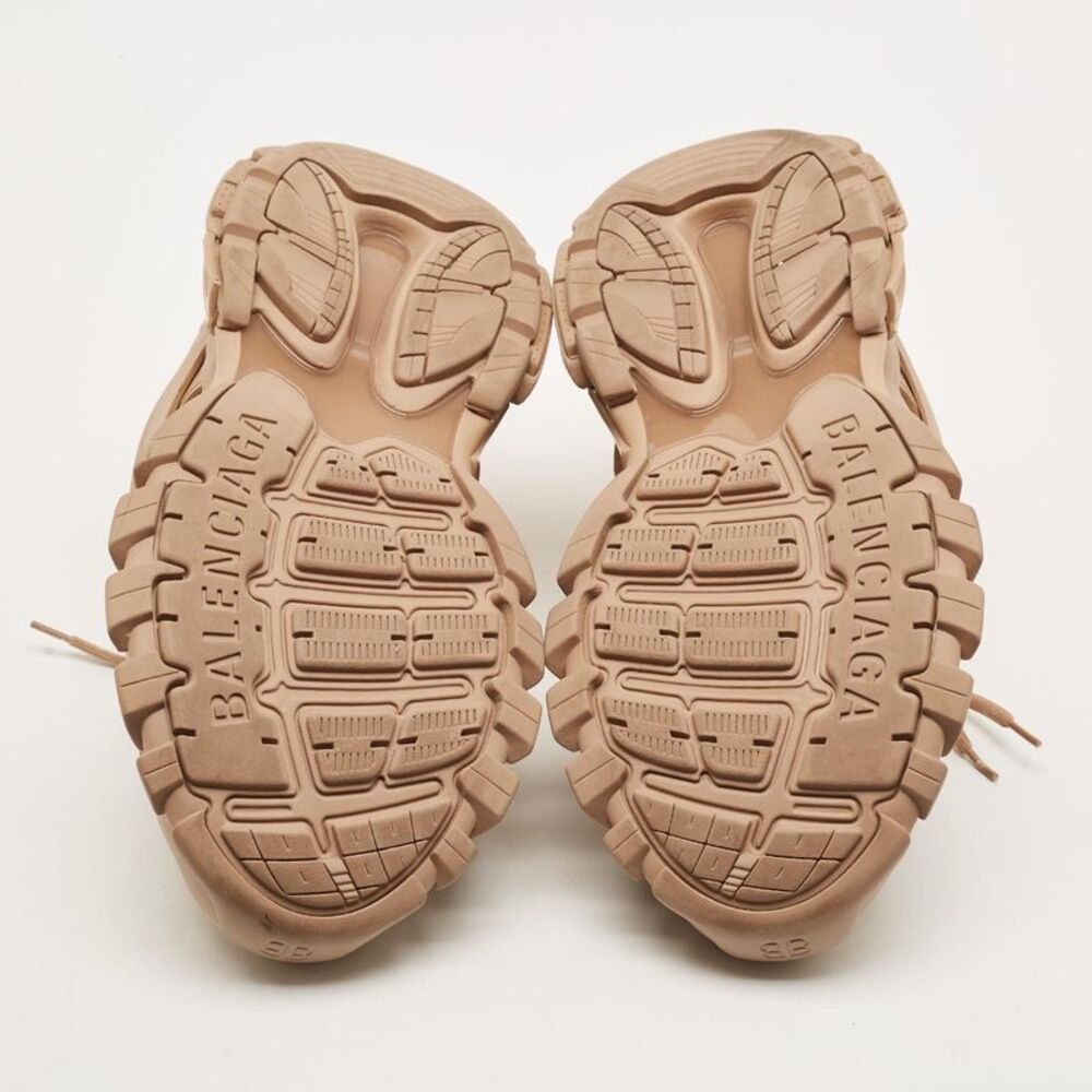 Balenciaga Track Size 43 Beige Faux Leather And Mesh Lace Up Sneakers - Picture 6 of 7